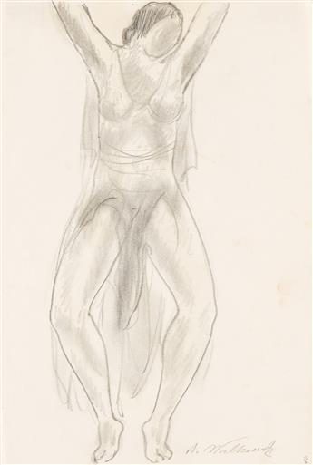 ABRAHAM WALKOWITZ (1878 - 1965, RUSSIAN/AMERICAN) Isadora Duncan (Group of four).                                                                